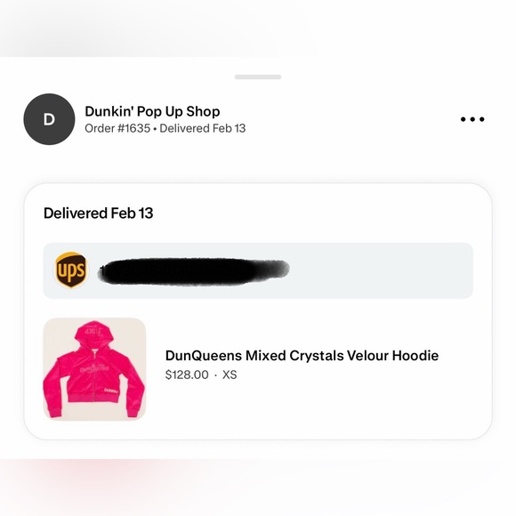 rare Juicy Couture x Dunkin’ velour hoodie - Picture 7 of 8